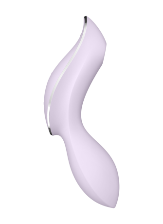 2 en 1 Vibromasseur et stimulateur de clitoris USB violet Curvy Trinity 2 Satisfyer - CC597788